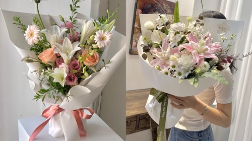 Bó hoa hiện đại từ cơ bản đến nâng cao