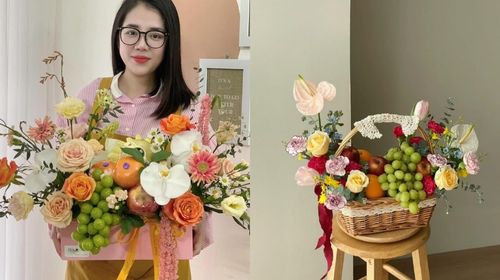 Khóa học cắm hoa kết hợp với quả nâng cao