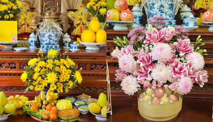 Khóa học cắm hoa trang trí bàn thờ gia tiên