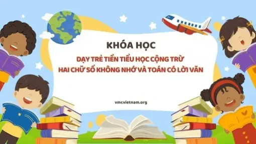 TLH dạy trẻ tiền tiểu học cộng trừ 2 số không nhớ