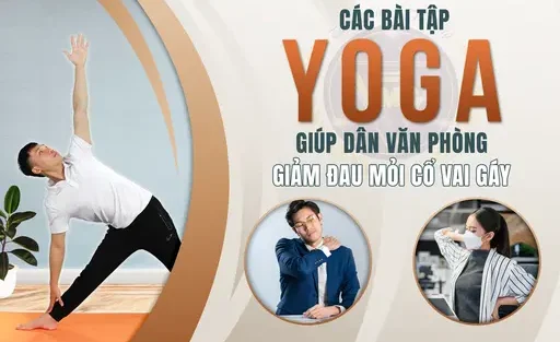 YG Yoga các bài tập giúp dân văn phòng giảm đau mỏi cổ vai gáy YG Yoga các bài tập giúp dân văn phòng giảm đau mỏi cổ vai gáy