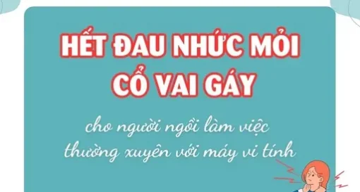 YHCT Hết đau nhức mỏi cổ vai gáy cho người ngồi làm việc thường xuyên với máy vi tính