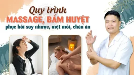 YHCT Quy trình massage, bấm huyệt phục hồi suy nhược, mệt mỏi, chán ăn