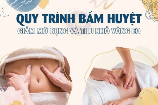 Quy trình bấm huyệt giảm mỡ bụng và thu nhỏ vòng eo