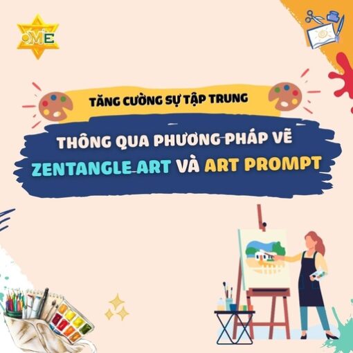 Tăng cường sự tập trung thông qua phương pháp vẽ Zentangle Art và Art Prompt