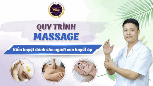Quy trình massage, bấm huyệt cải thiện cao huyết áp