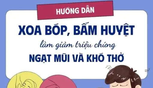 YHCT Hướng dẫn bấm huyệt làm giảm triệu chứng ngạt mũi và khó thở