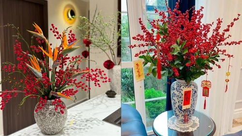 Trang trí hoa tết đẹp và tinh tế cho không gian gia đình