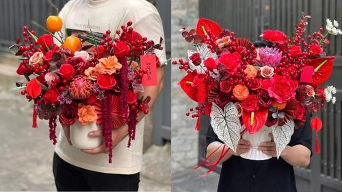 cắm hoa ngày Tết đẹp