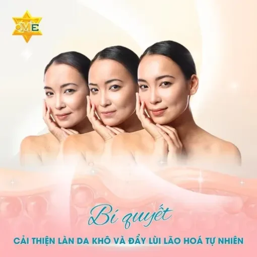 Bí quyết cải thiện làn da khô và đẩy lùi lão hoá tự nhiên